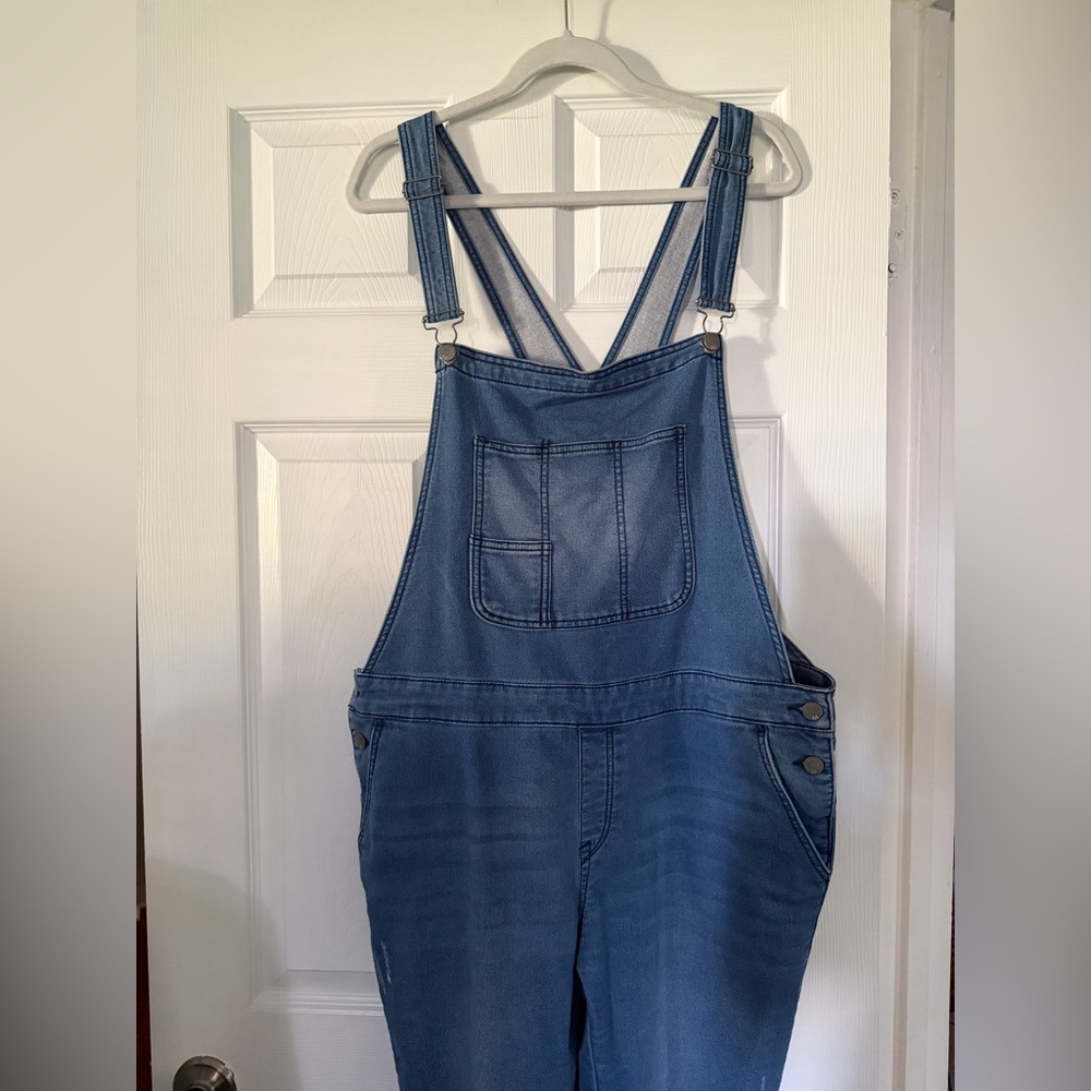 Mossimo Supply Co. Light Blue Denim Overalls